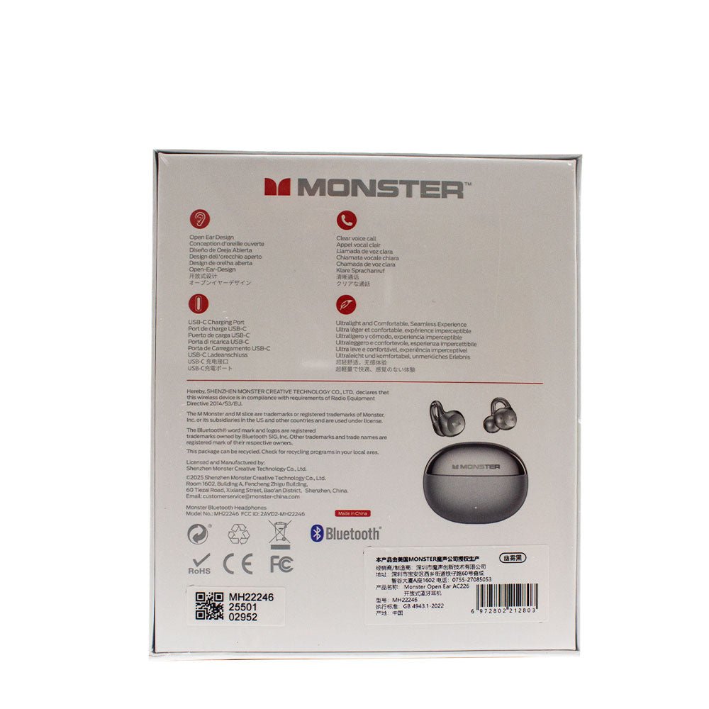 Monster Open Ear AC226 Wireless Earbuds [E107GY] - Fastrak