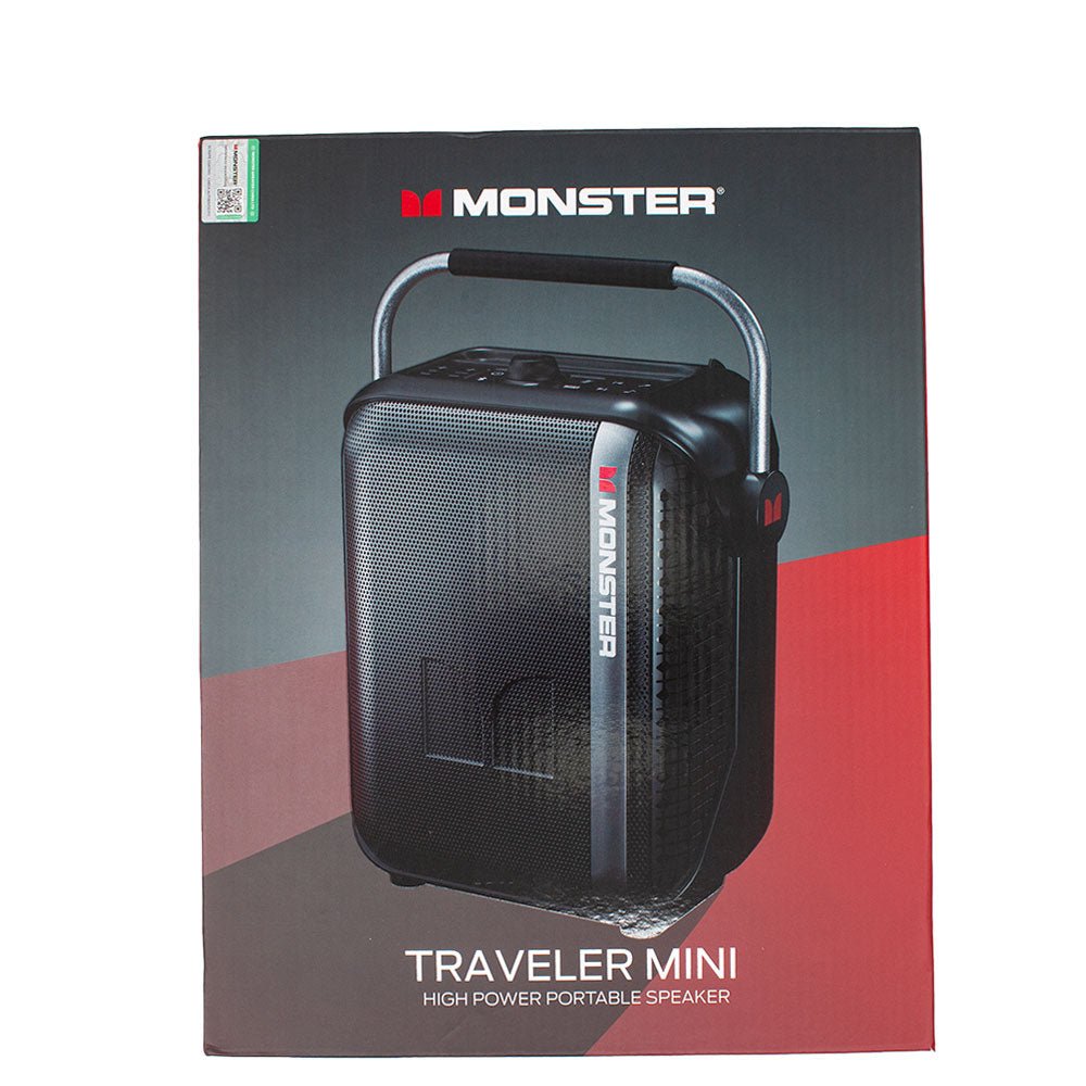 Monster Traveler Mini Portable Bluetooth Speaker Black [M184BK] - Fastrak