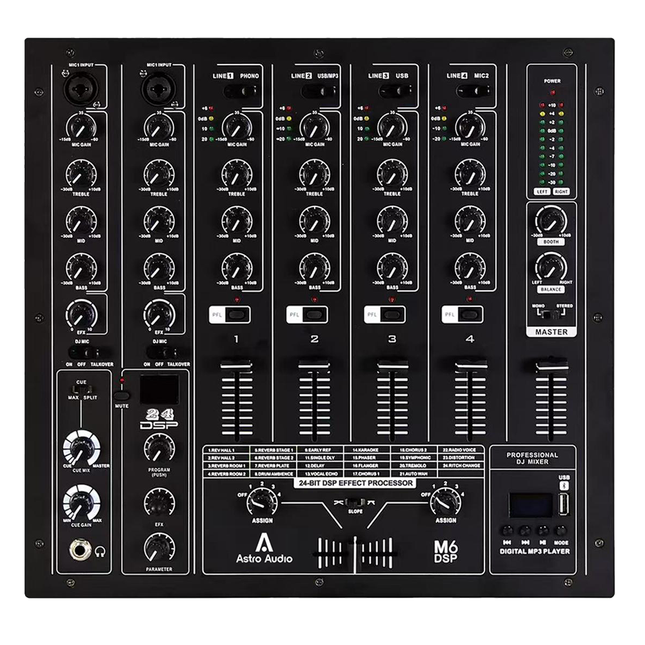 Astro Audio 5-Channel DJ Mixer[DJFX-750]