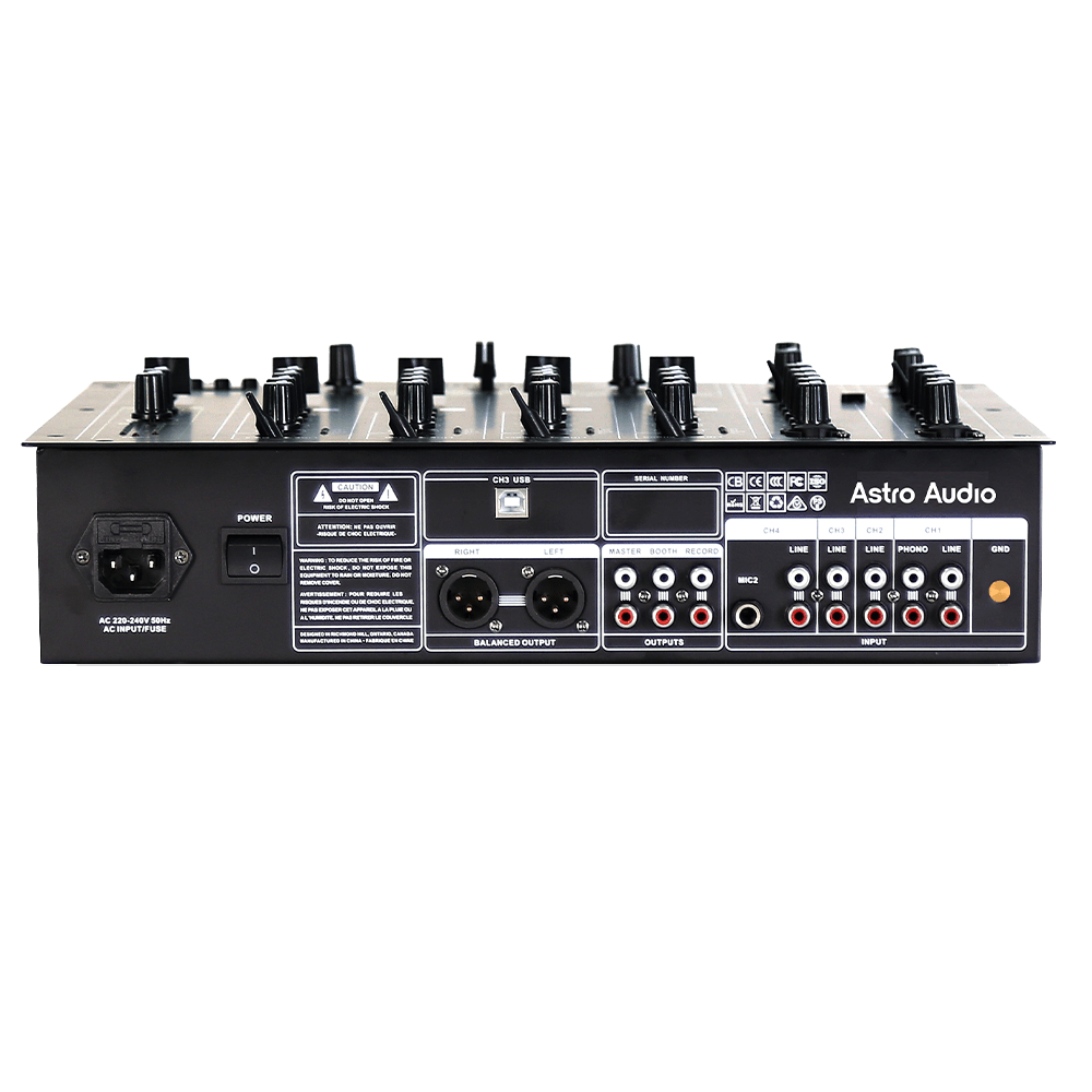 Astro Audio 5-Channel DJ Mixer [DJFX-750] - DJ Mixers – Fastrak