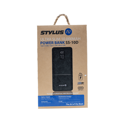 Stylus Ultra Slim 10 000MAH Power Bank [SS - 10D] - Fastrak