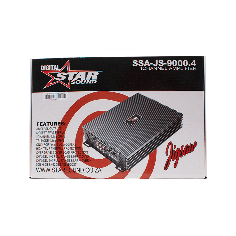 Starsound Jigsaw 9000W 4 Channel Amplifier [SSA-JS-9000.4] - 4