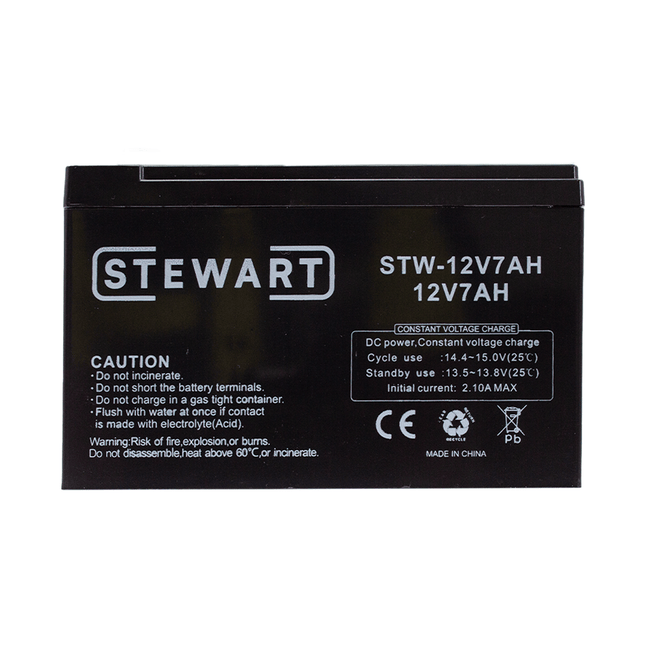 Stewart Sealed Lead Acid Rechargeable Battery [STW - 12V7AH] - Fastrak