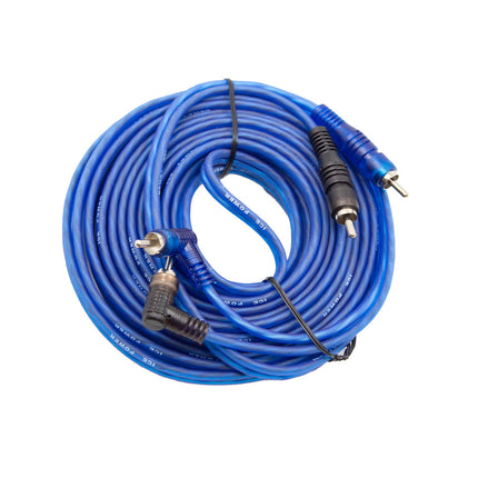 Ice Power (Blue) 7M 2RCA-2RCA Twisted Cable [IPW-RCA7M-BBK] - Fastrak