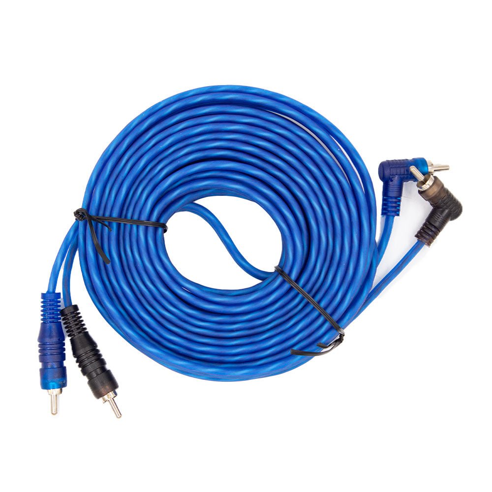 Ice Power (Blue) 7M 2RCA-2RCA Twisted Cable [IPW-RCA7M-BBK] - Fastrak