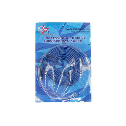 Ice Power (Blue) 7M 2RCA-2RCA Twisted Cable [IPW-RCA7M-BBK] - Fastrak
