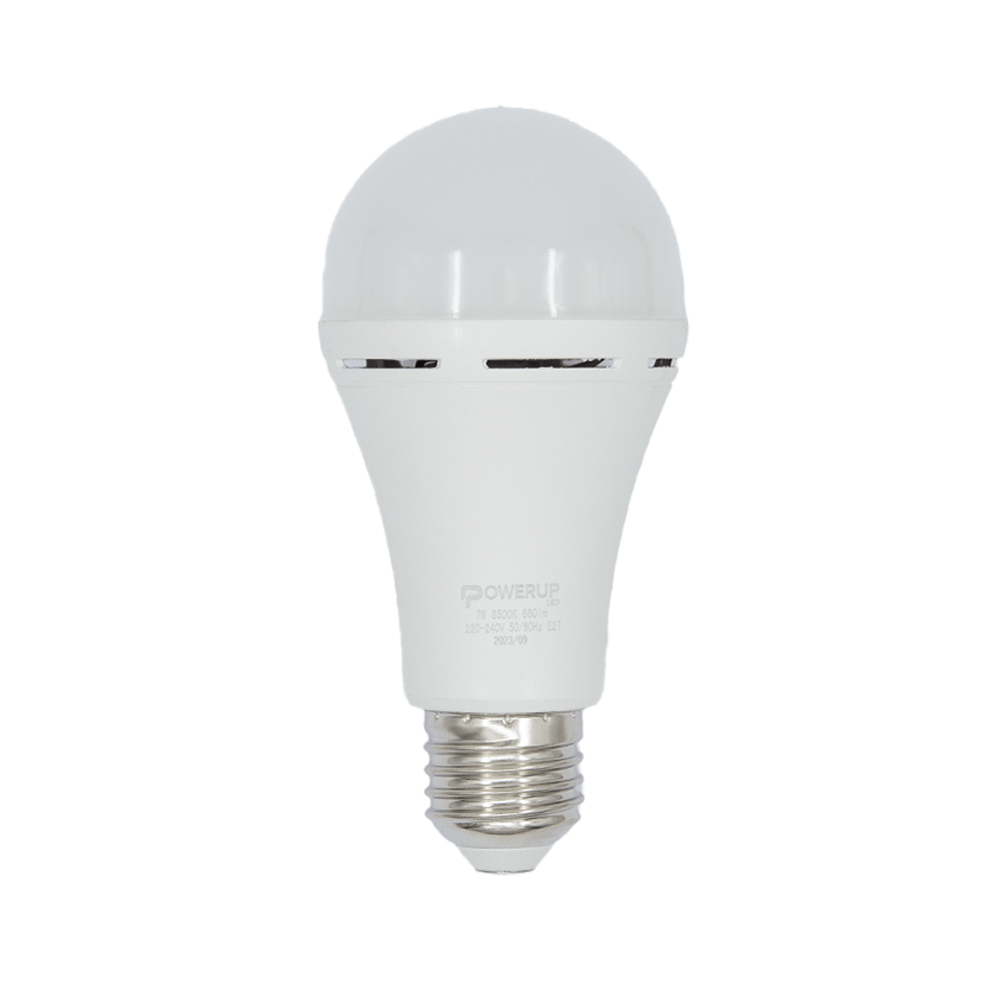 Power Up LED A60 Battery Back - Up 7W CW E27 - Fastrak