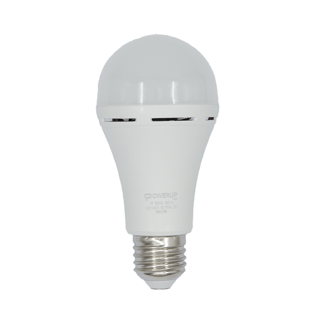 Power Up LED A60 Battery Back - Up 7W CW E27 - Fastrak