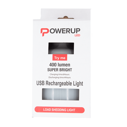 Power Up Rechargeable USB Light Large CW - Fastrak