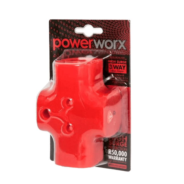 PowerWorx High Protector 3 Way Surge Adapter - Fastrak