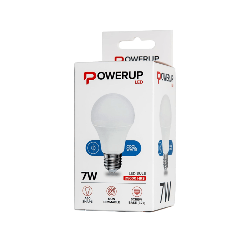 Power Up A60 GLS 7W LED Bulb E27 CW - Fastrak