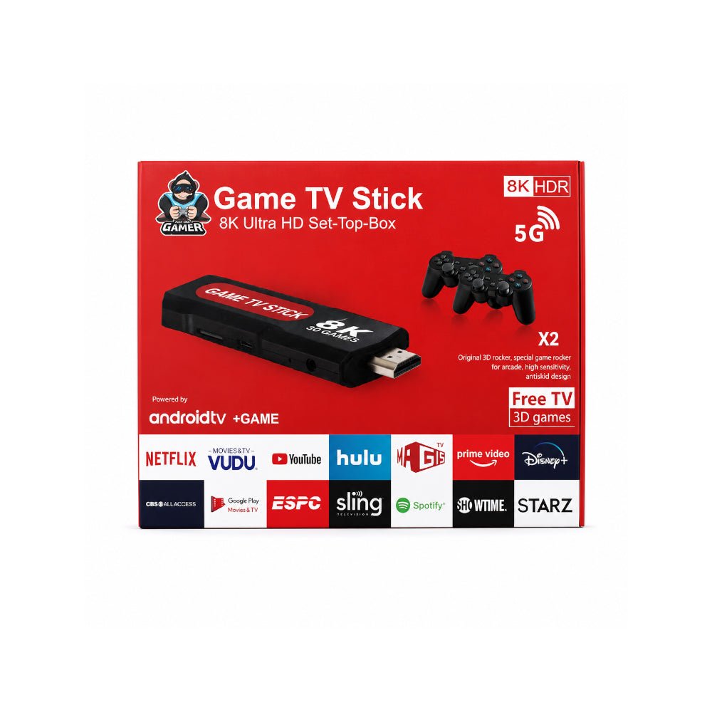 Stewart 8K 5G Ultra HD Game TV Stick Android Media Player [STW - U18] - Fastrak