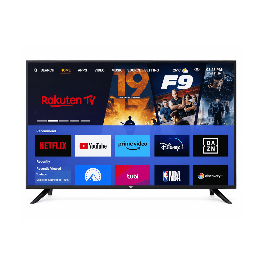 FTS 75" Smart Frameless UHD Led Panel Android 14 [FTS-1875SP] - Fastrak