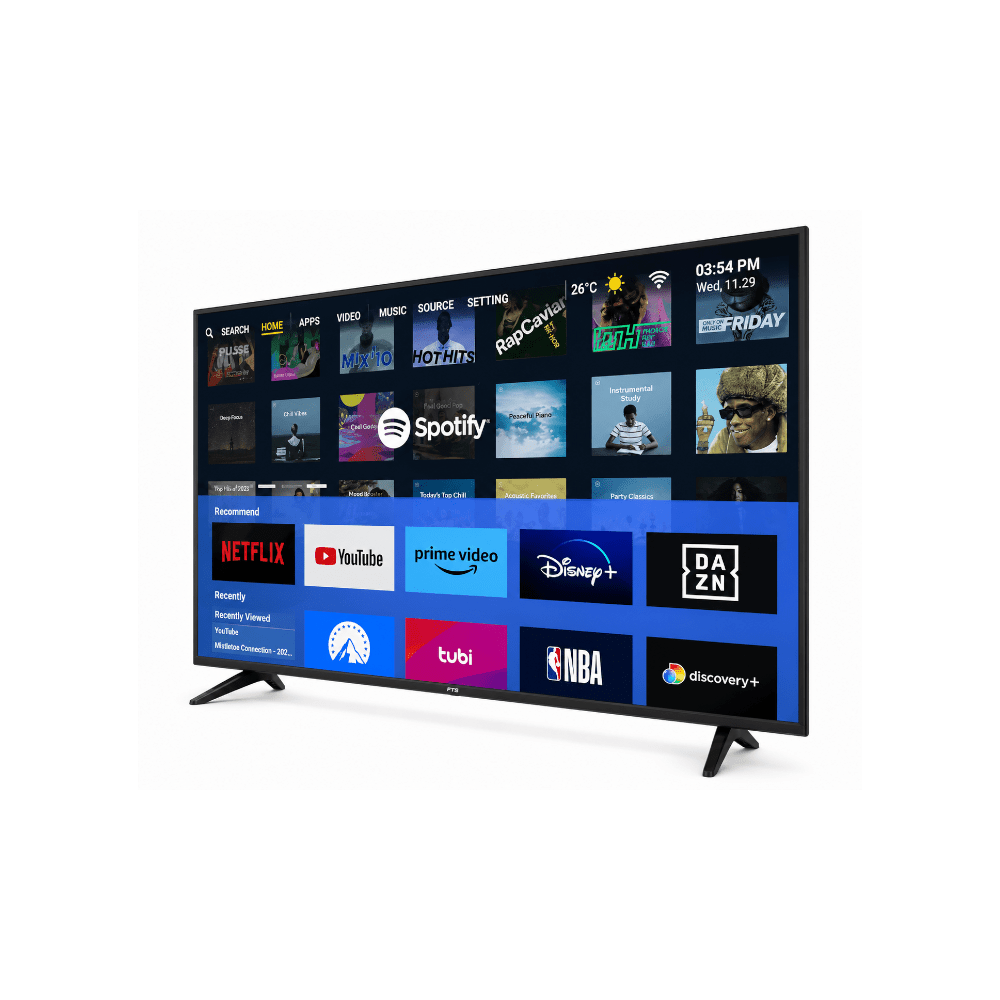 FTS 75" Smart Frameless UHD Led Panel Android 14 [FTS-1875SP] - Fastrak