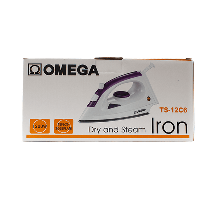 Omega Dry Steam Iron Purple + White [TS - 12C6] - Fastrak