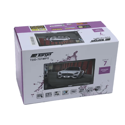 Targa 7" Double Din Media Player [TDD - 701MP5] - Fastrak