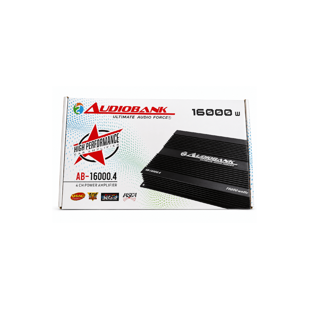 Audiobank 4ch Amplifier 16000W [AB-16000.4] - Fastrak