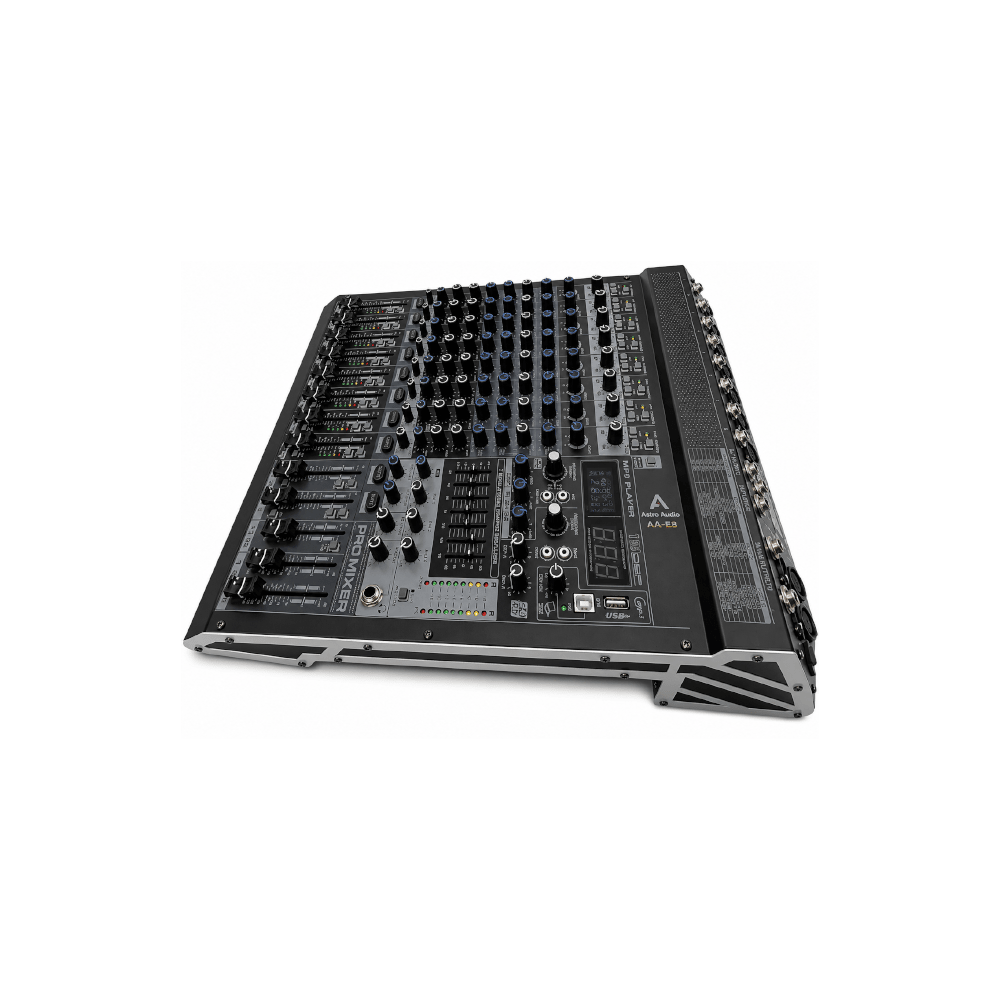 Astro Audio 8CH Desktop Mixer With USB [AA-E8] - Fastrak