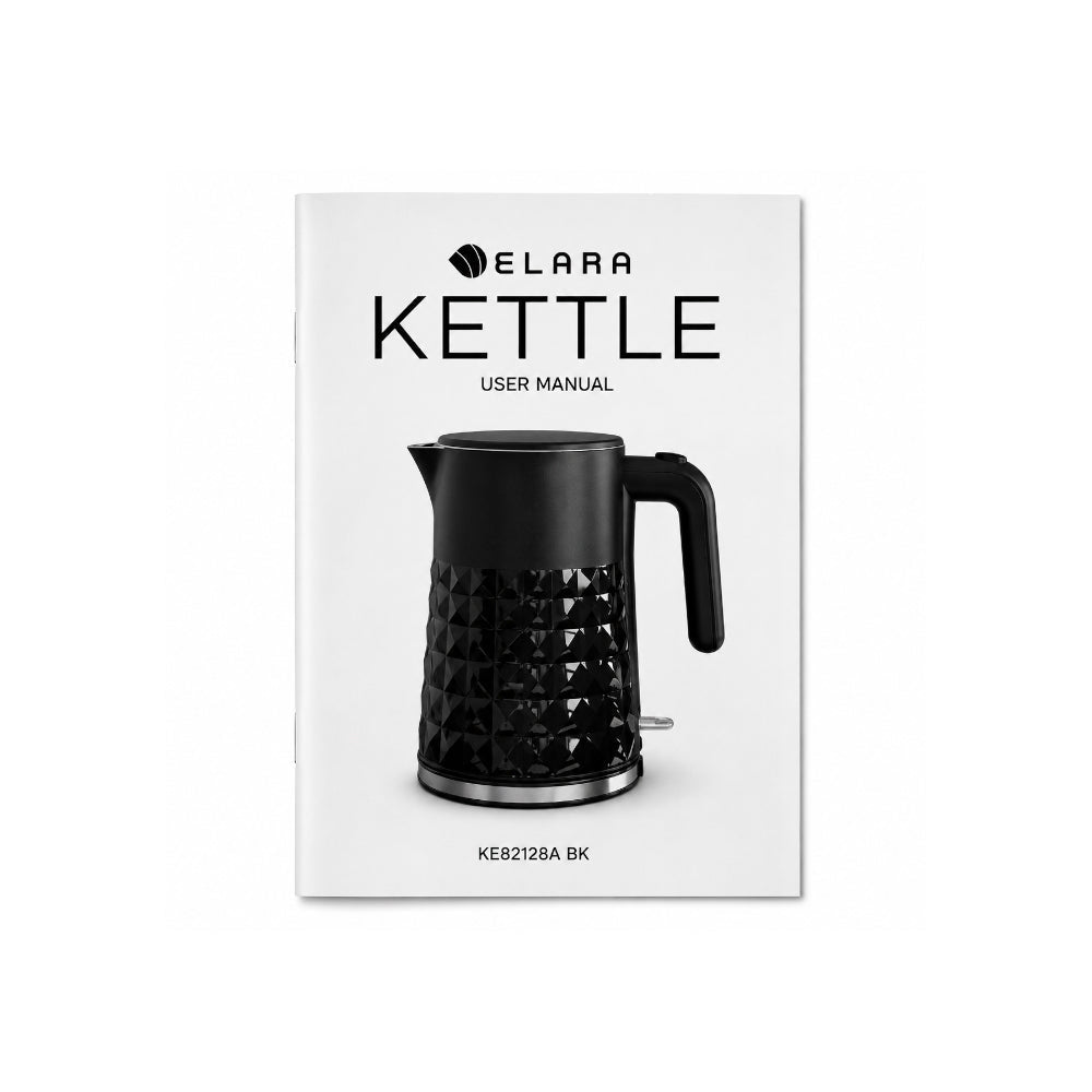 Elara 1.7L Cordless Kettle Black [KE82128A BK] - Fastrak