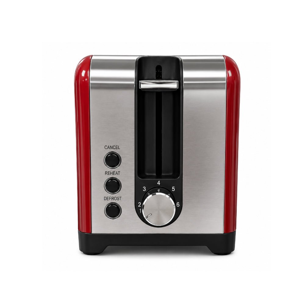 Elara Stainless Steel 2 Slice Toaster 930W Ombre Gradient Red [JT62101 OGR] - Fastrak