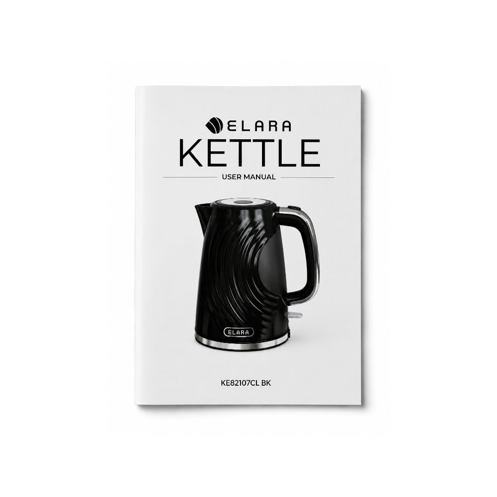 Elara 1.7L Cordless Kettle Black [KE82107CL BK] - Fastrak
