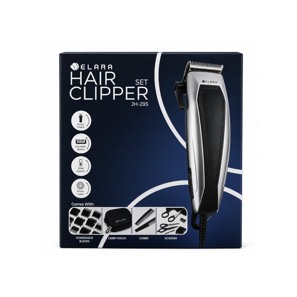 Elara Pro Hair Clipper Set [JH - 295] – Professional Grooming Kit - Fastrak