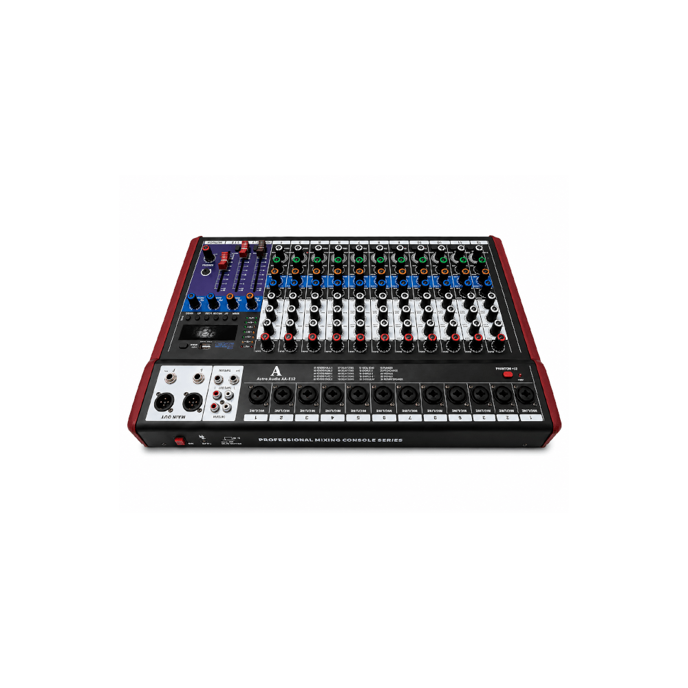 Astro Audio 12CH Desktop Mixer With USB [AA-E12] - Fastrak