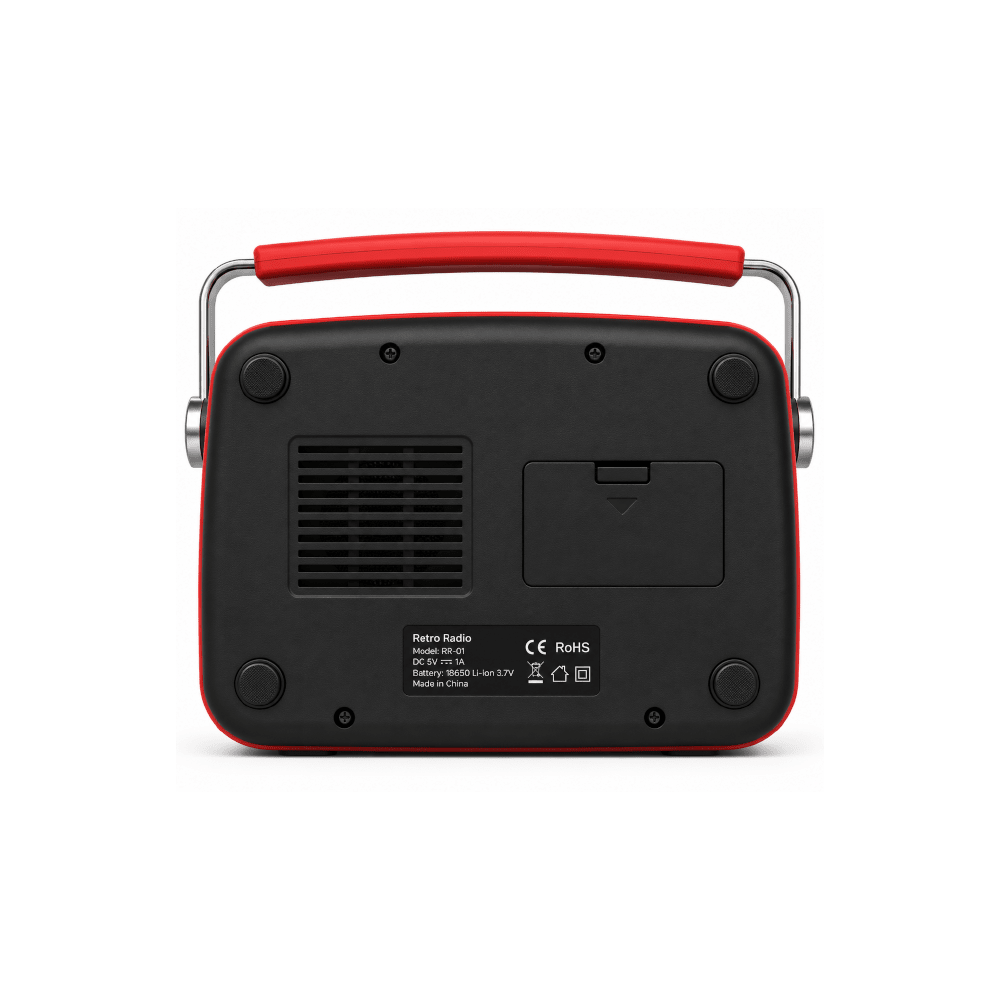 Mam Ncane RD/BK Fts Fm/Am/Sw/Bt Portable Radio Red/Black (FTS-TS02) - Fastrak