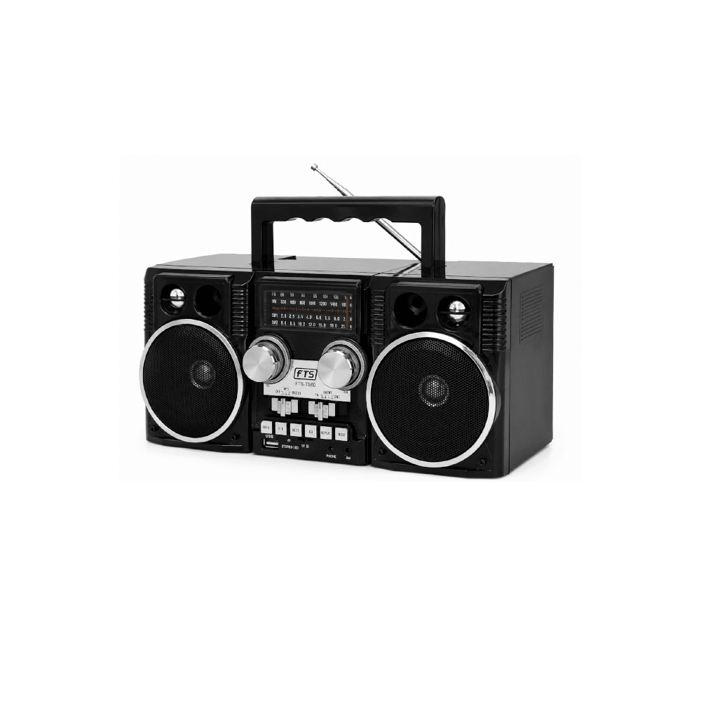 Madala BK Fts Fm/Am/Sw/Bt Portable Radio Black (FTS-TS60) - Fastrak