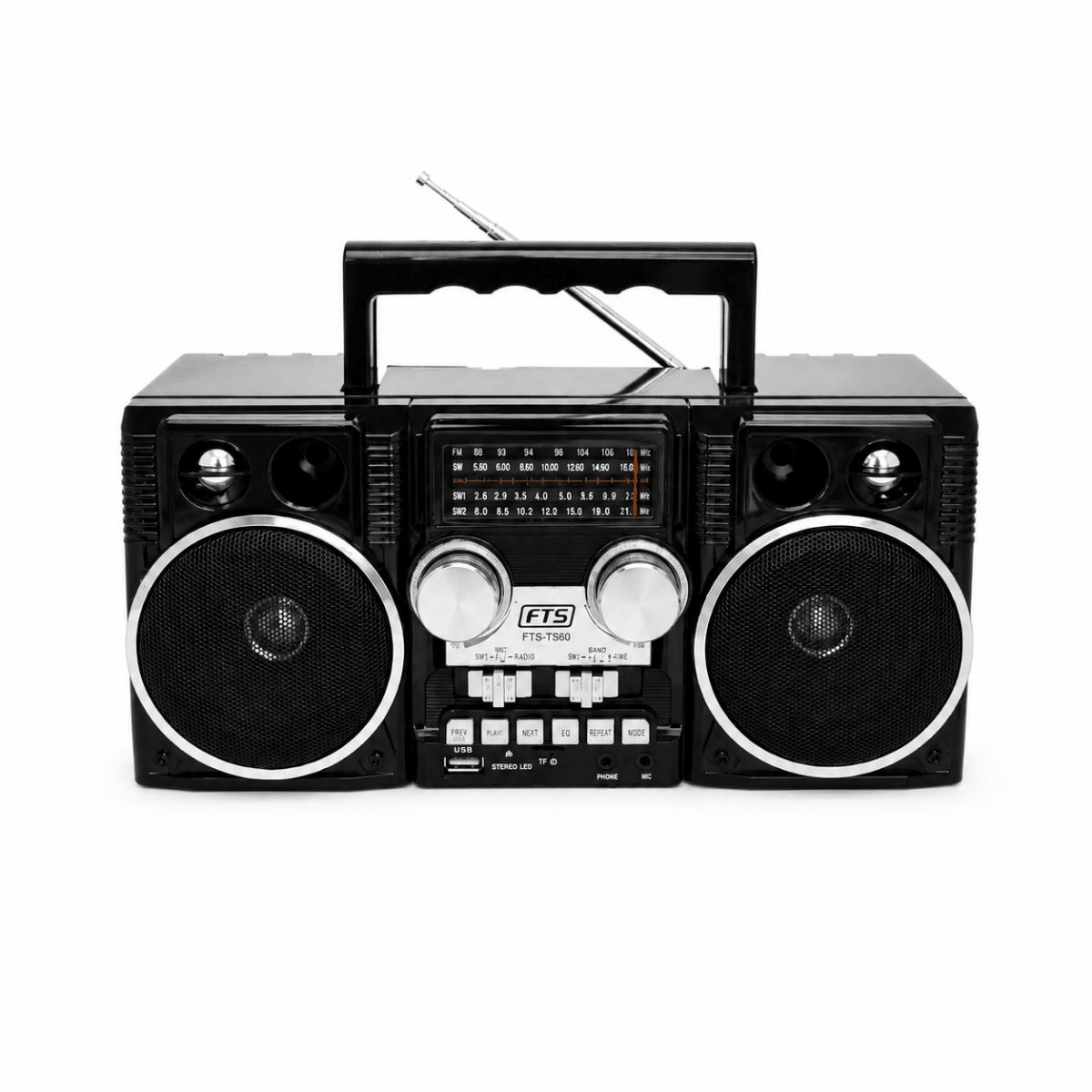Madala BK Fts Fm/Am/Sw/Bt Portable Radio Black (FTS-TS60) - Fastrak