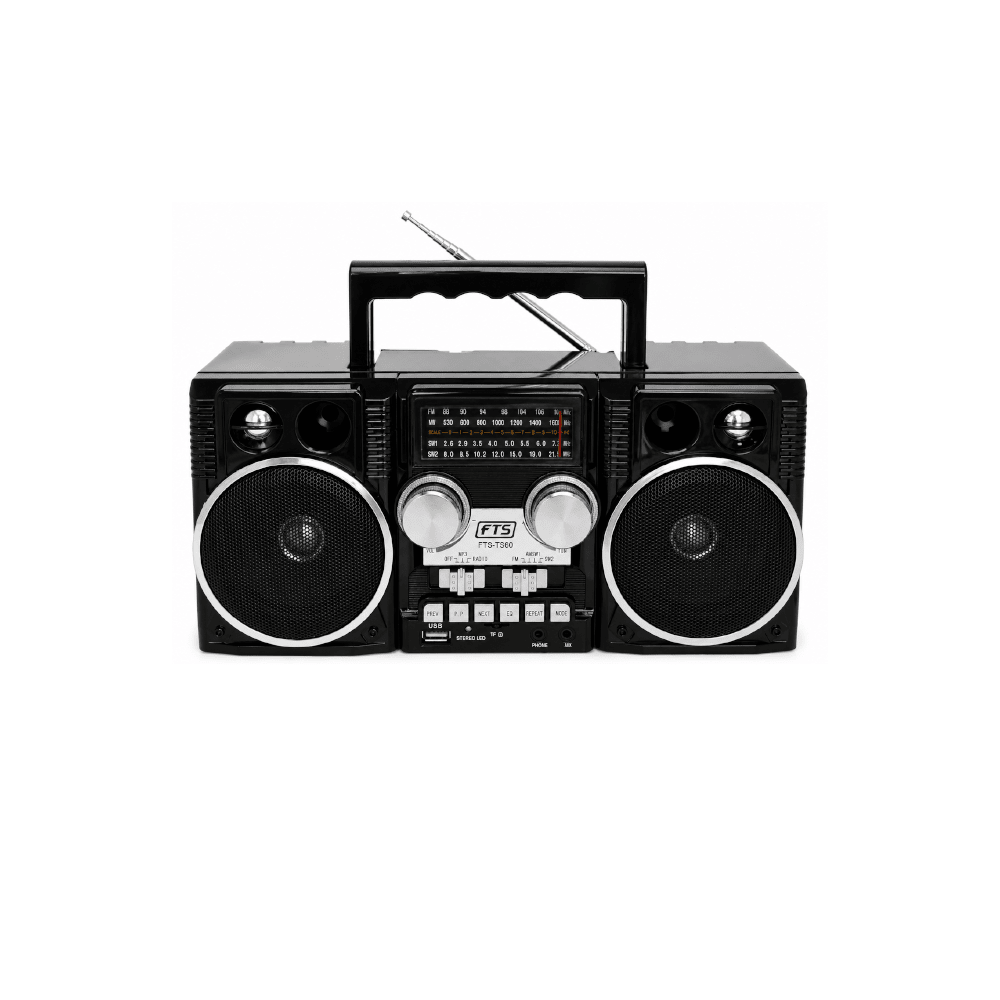 Madala BK Fts Fm/Am/Sw/Bt Portable Radio Black (FTS-TS60) - Fastrak