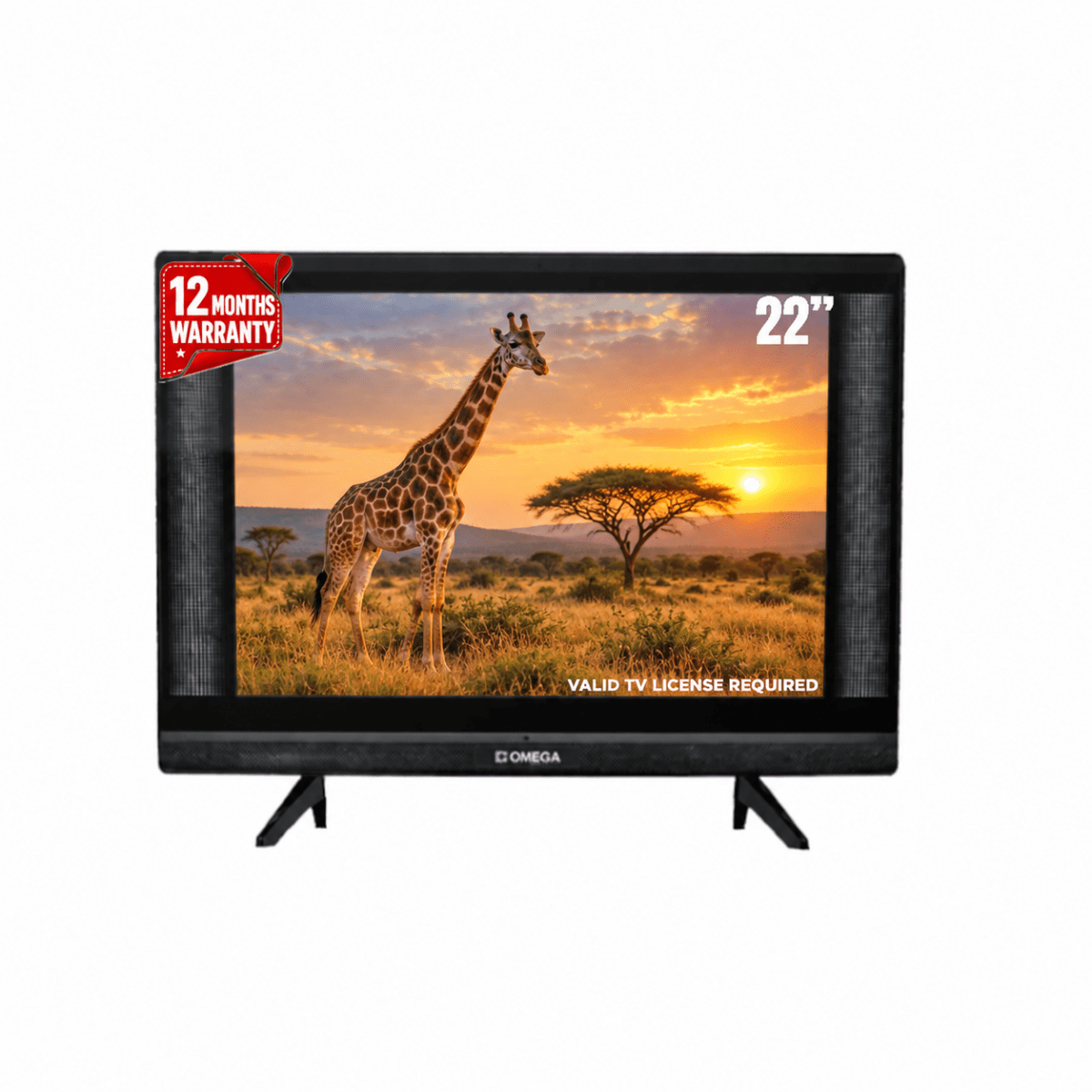 Omega 22" LED TV [OM-221] – Compact HD Ready Television - Fastrak