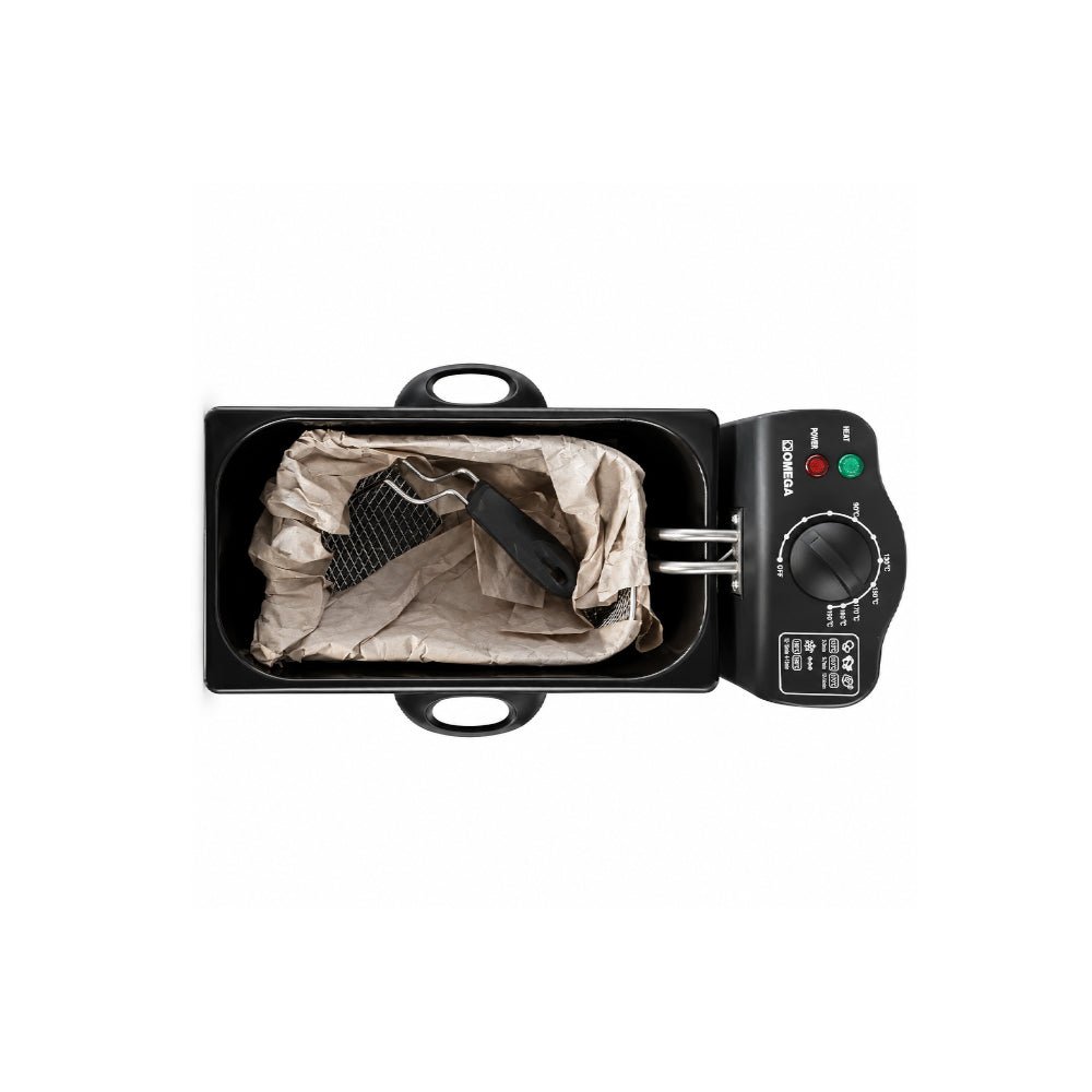 Omega 3L Stainless Steel DeepFry 2000W [OM-S13] - Fastrak