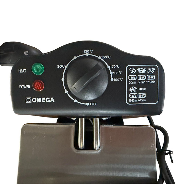 Omega 3L Stainless Steel DeepFry 2000W [OM-S13] - Fastrak