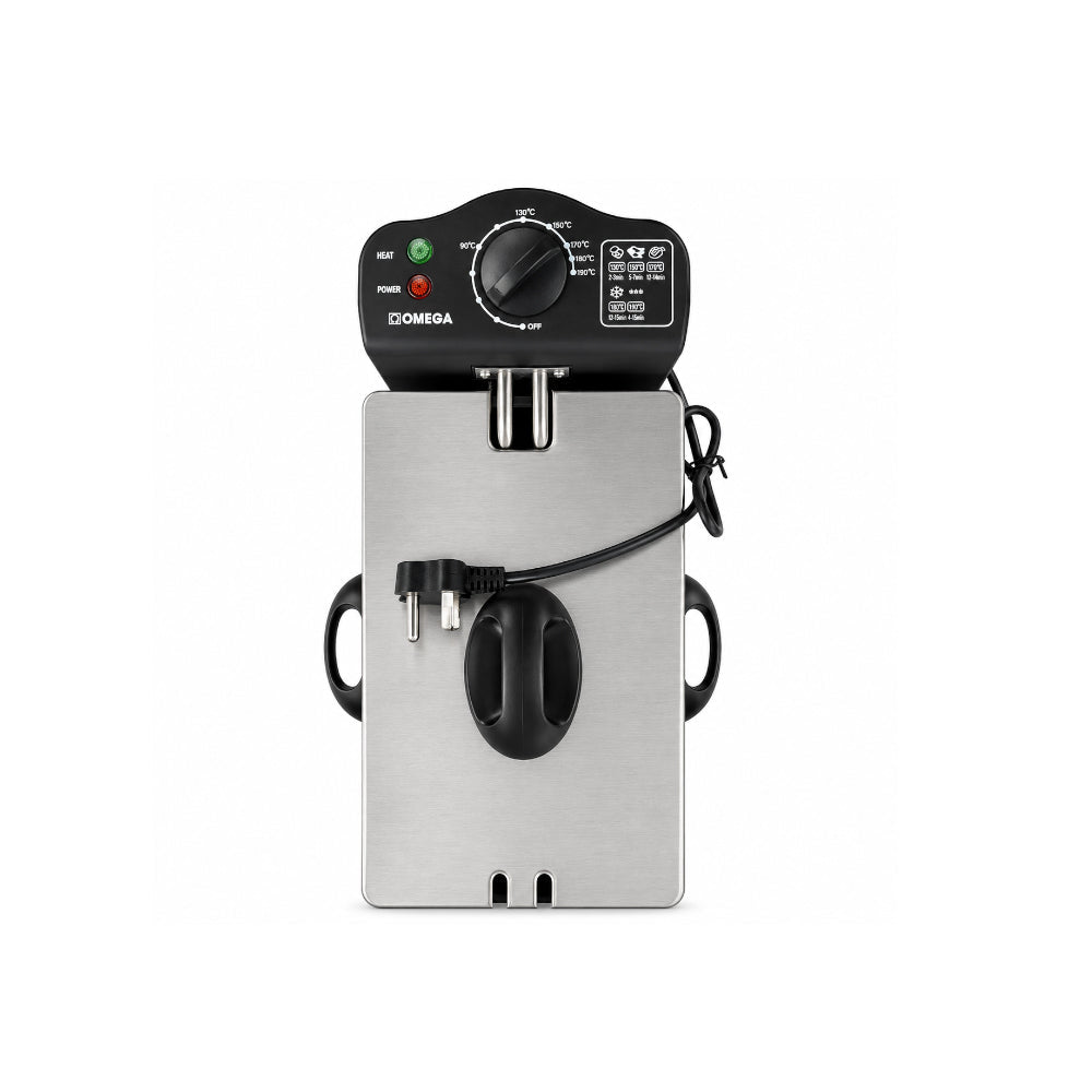 Omega 3L Stainless Steel DeepFry 2000W [OM-S13] - Fastrak
