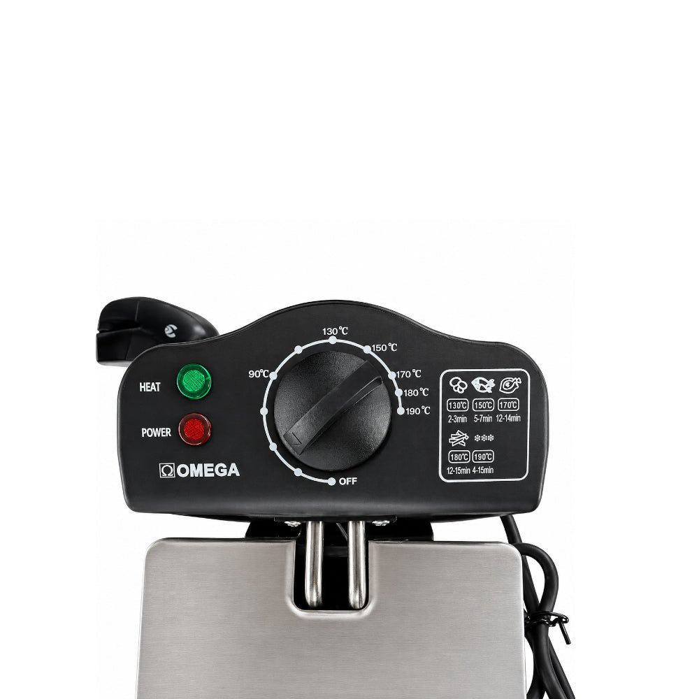 Omega 3L Stainless Steel DeepFry 2000W [OM-S13] - Fastrak
