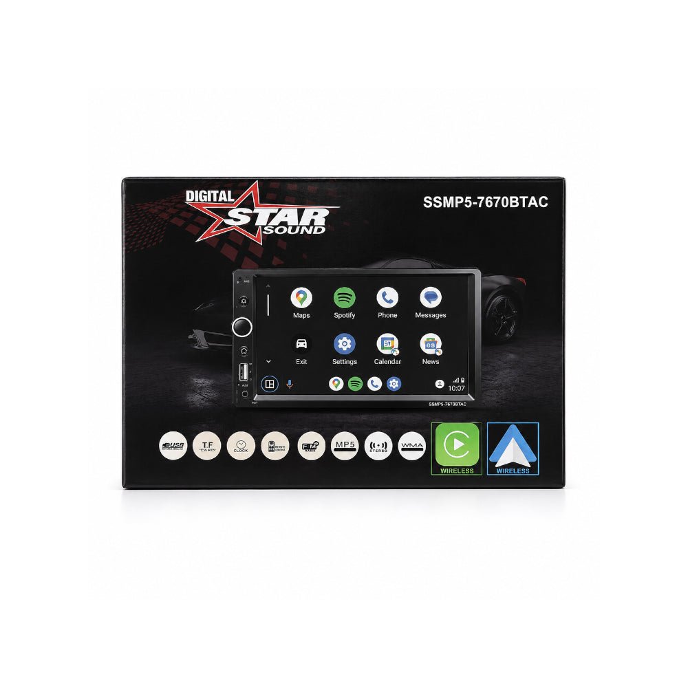 Starsound 7" Digital TFT Touch Screen [SSMP5 - 7670BTAC] - Fastrak