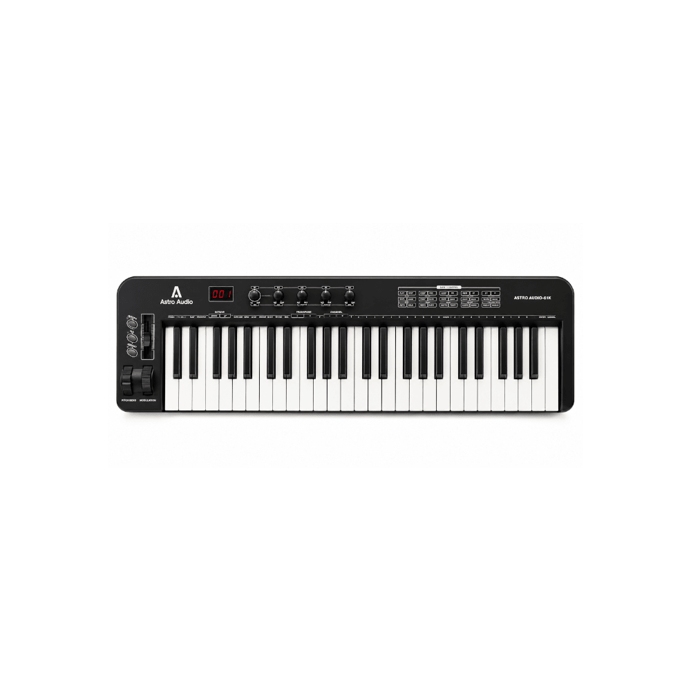 Astro Audio USB MIDI Keyboard with 61 Keys and Initial Touch [AA-61K] - Fastrak