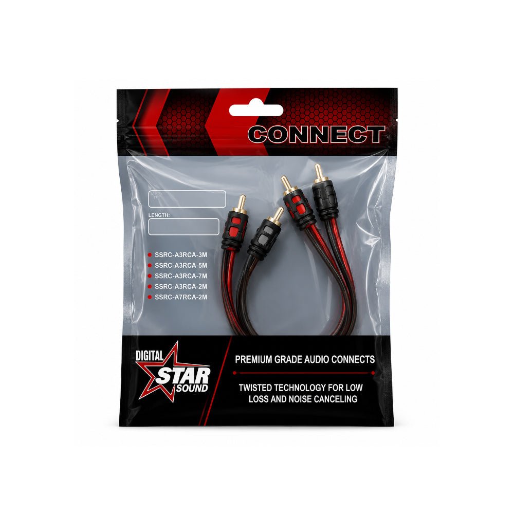 Starsound 1M RCA - 2RCA Twisted Cable [SSRCA - 2F1M] - Fastrak