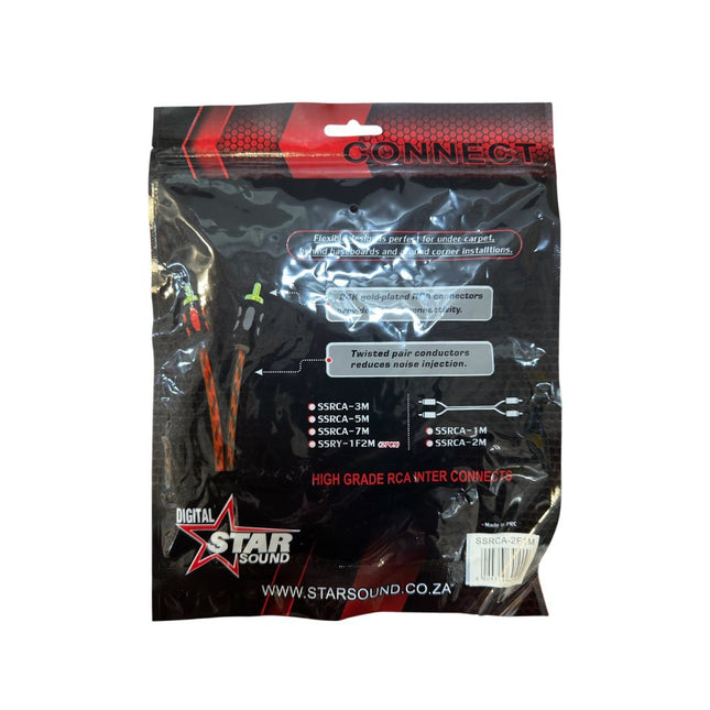 Starsound 1M RCA - 2RCA Twisted Cable [SSRCA - 2F1M] - Fastrak