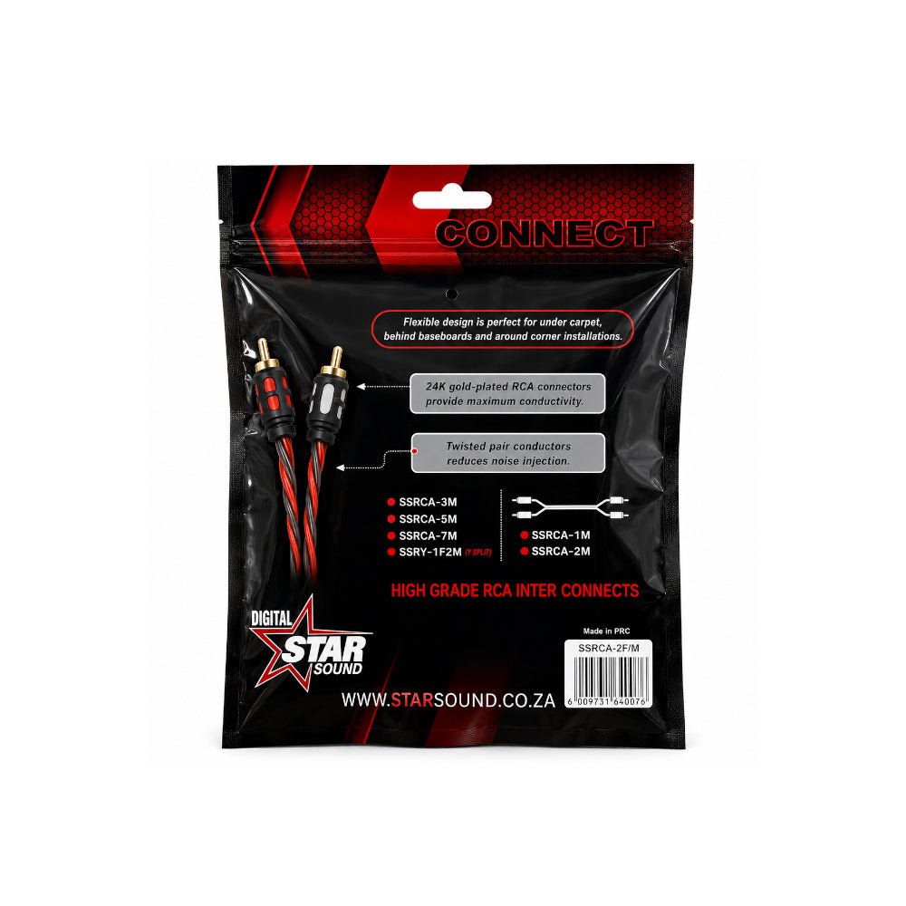 Starsound 1M RCA - 2RCA Twisted Cable [SSRCA - 2F1M] - Fastrak