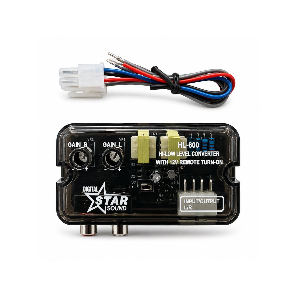 Starsound Hi - Low Level Converter With 12V Remote Turn - On [HL - 600] - Fastrak