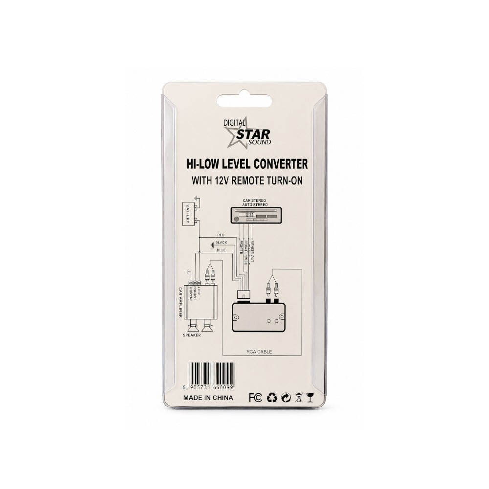 Starsound Hi - Low Level Converter With 12V Remote Turn - On [HL - 600] - Fastrak
