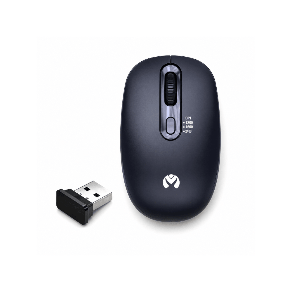 Mikuso DW 2.4GHz Wireless Mouse 1600 DPI – Black [MOS-W116 BK] - Fastrak