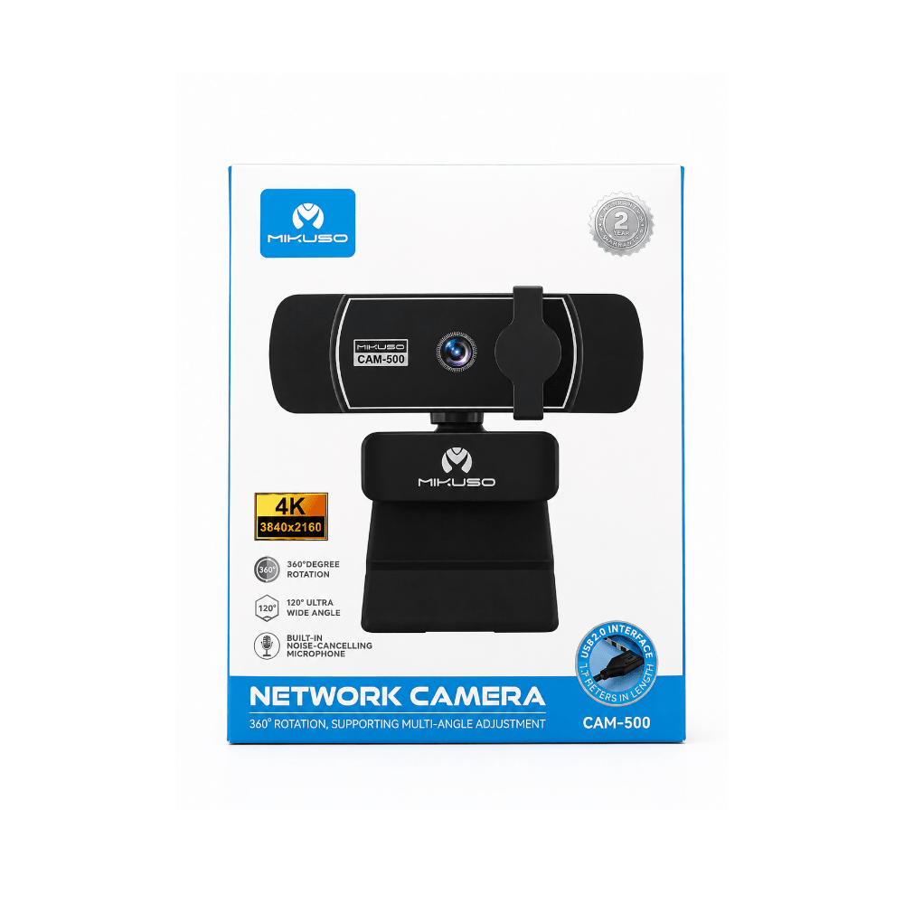 Mikuso 4K USB Network Camera [CAM-500 BK] - Fastrak