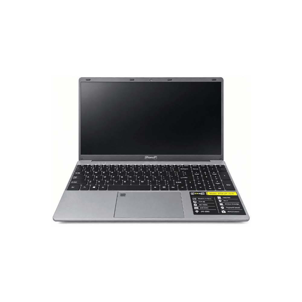 Stewart 15.6" Intel 4405U Laptop 8GB RAM 128GB SSD [STW-LP-1519 GY] - Fastrak