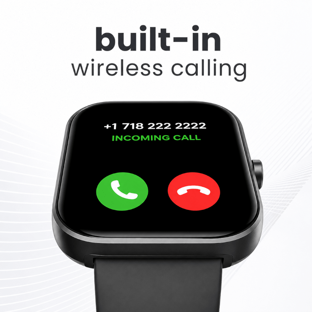 HiFuture LUME BK 1.85" Smart Watch Black - Fastrak