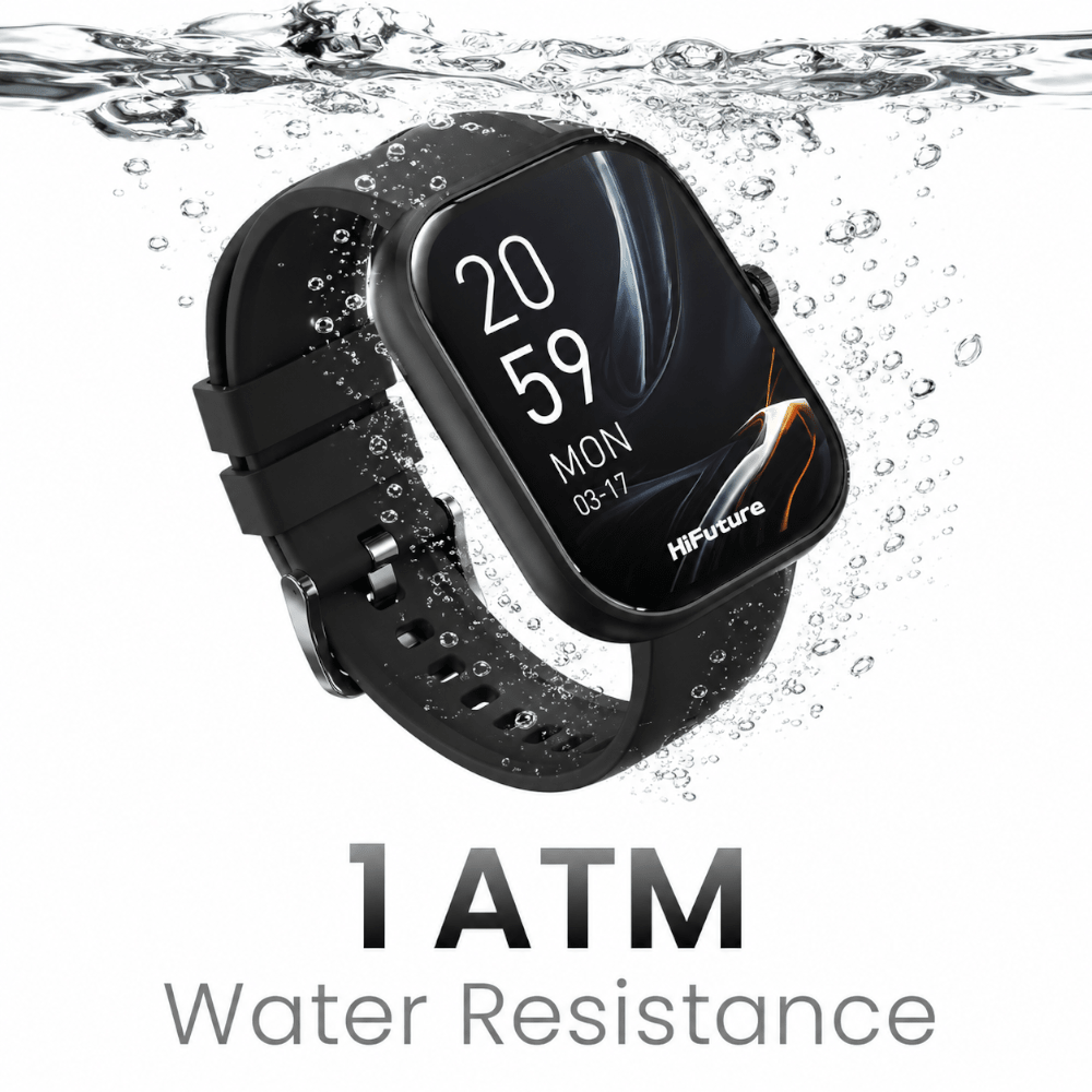 HiFuture LUME BK 1.85" Smart Watch Black - Fastrak
