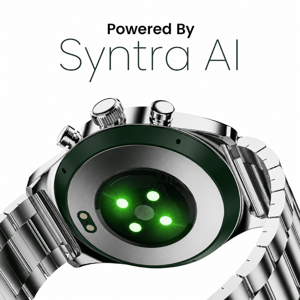 HiFuture GO PRO2 SG Stainless Steel Smart Watch Silver Green - Fastrak