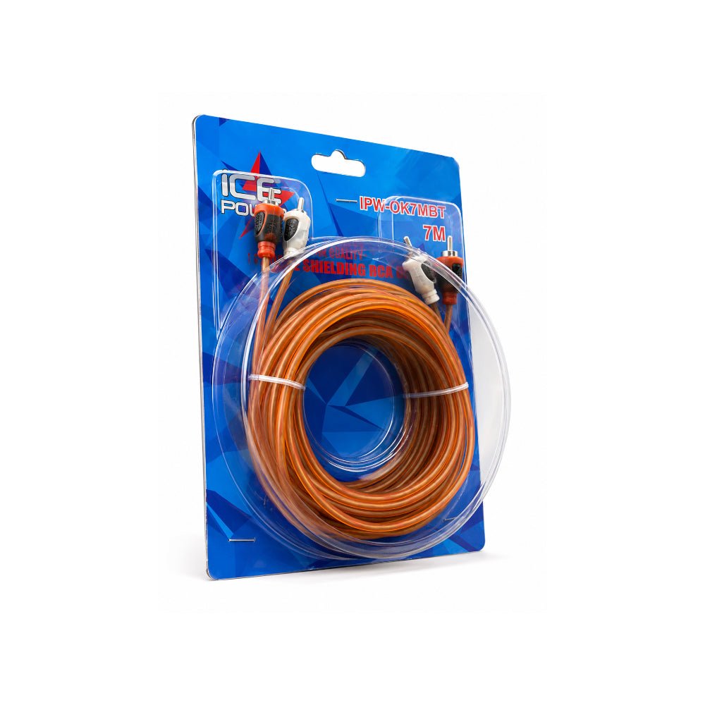 Ice Power 7M 2Rca - 2Rca Orange Double Shielding RCA Cable [IPW - 0R7MBT] - Fastrak